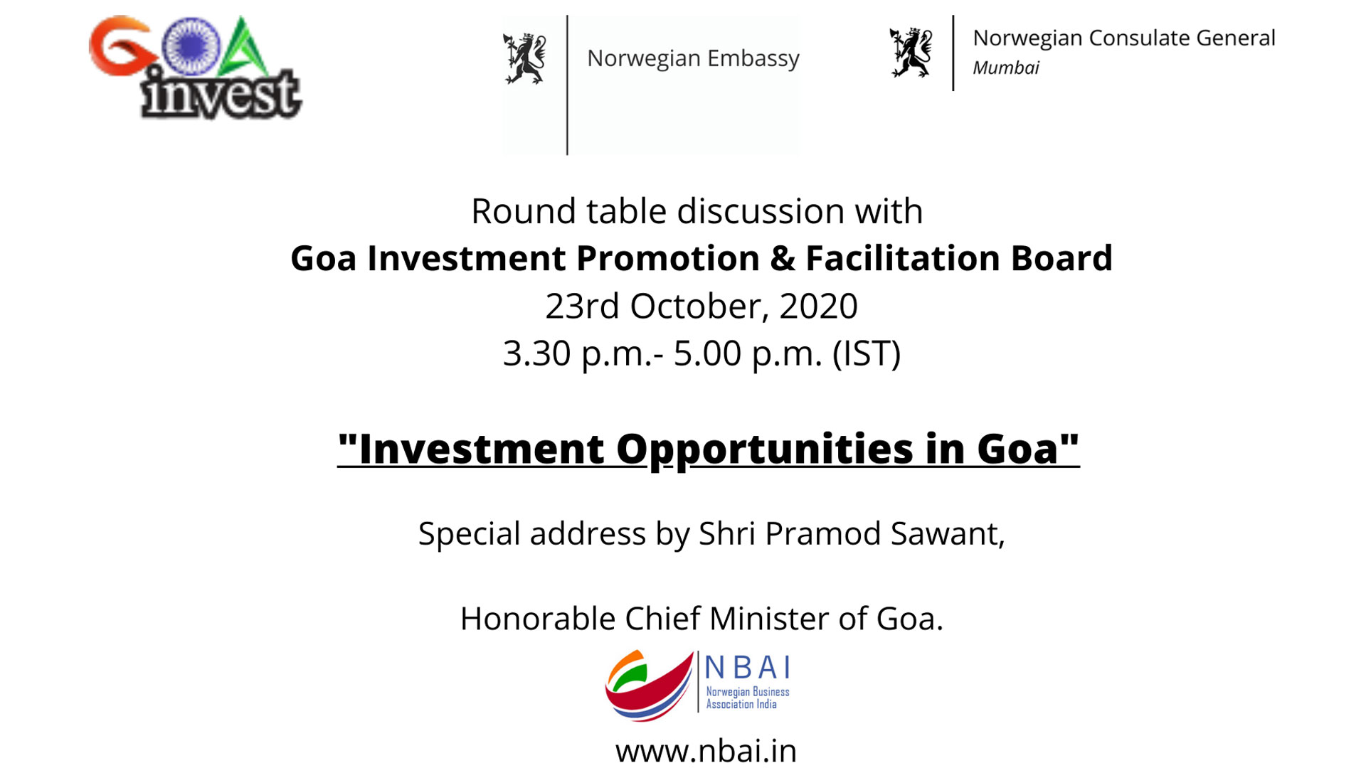 INVESTMENT OPPORTUNITIES IN GOA