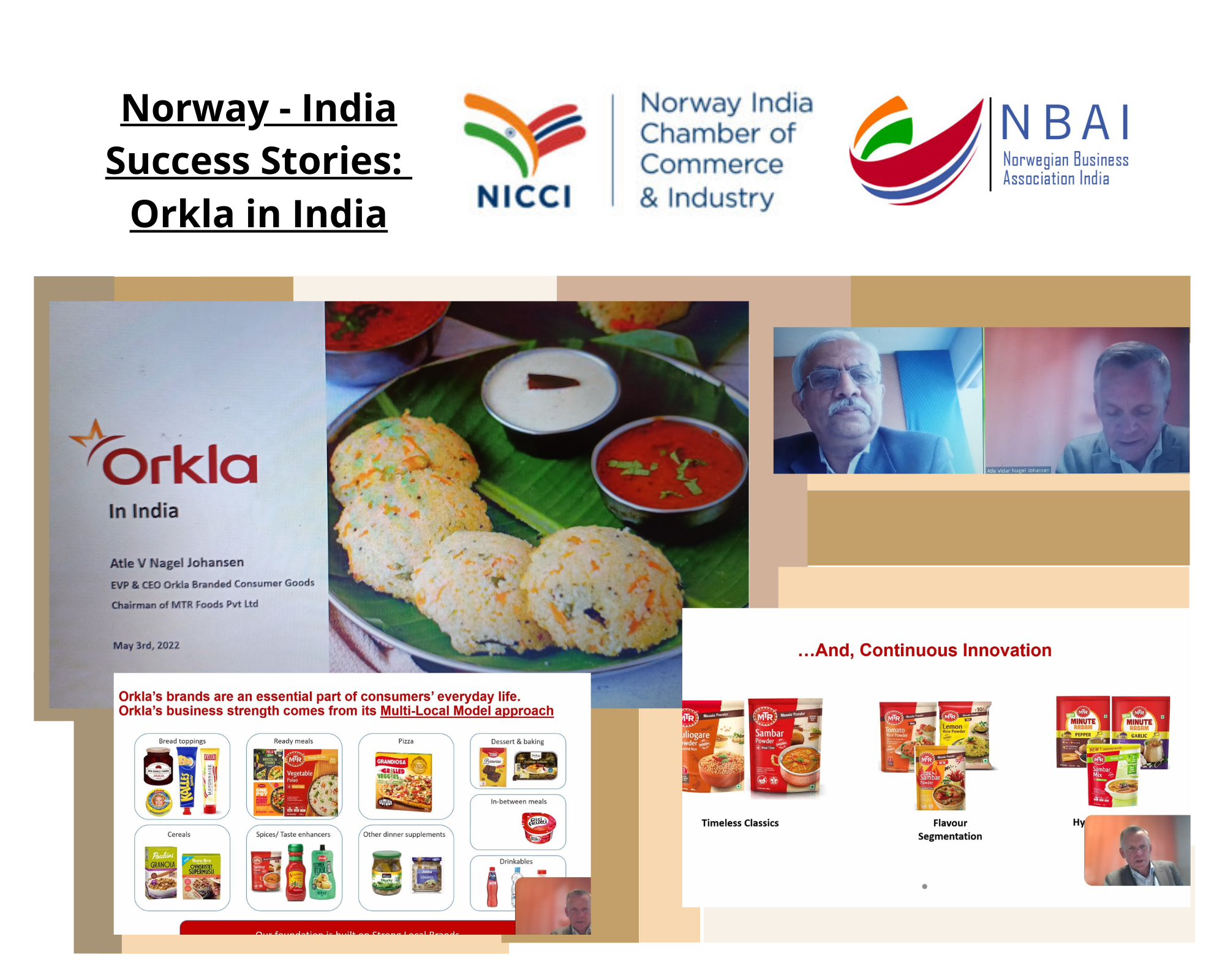 DIALOGUE : NORWAY – INDIA SUCCESS STORIES : ORKLA IN INDIA